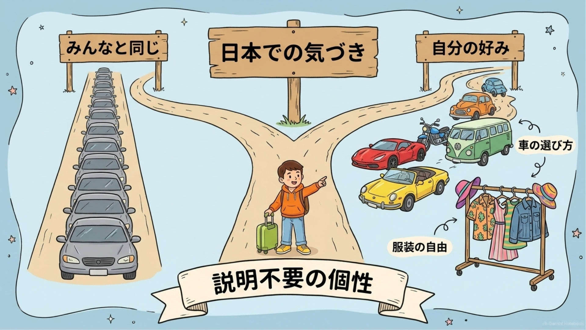 車や服の選び方から見えてくる、日韓の小さな違い